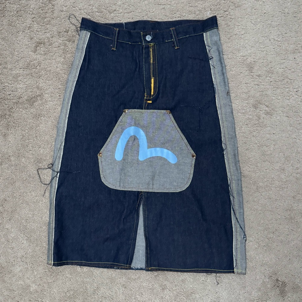 Evisu Denim Skirt